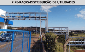 pipe-racks distribuição de utilidades